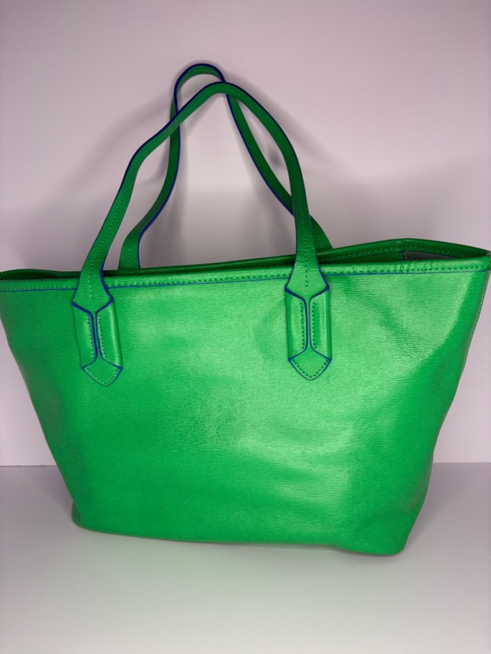 Green Leather Tote Bag by Ralph Lauren - Picture 3 of 10